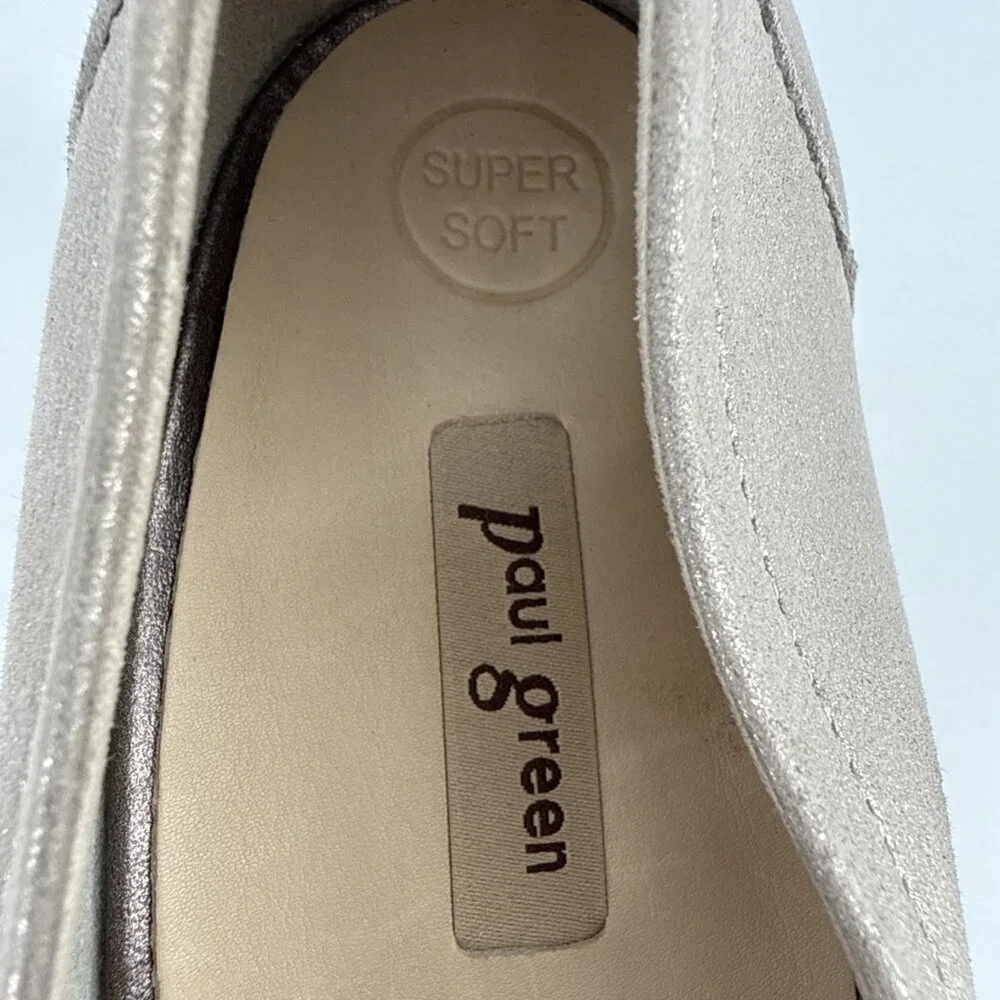 Paul Green Yvette Pump Neutral Pointy Toe Heels Womens US 6 EU 3.5 Cashmere Flaw
